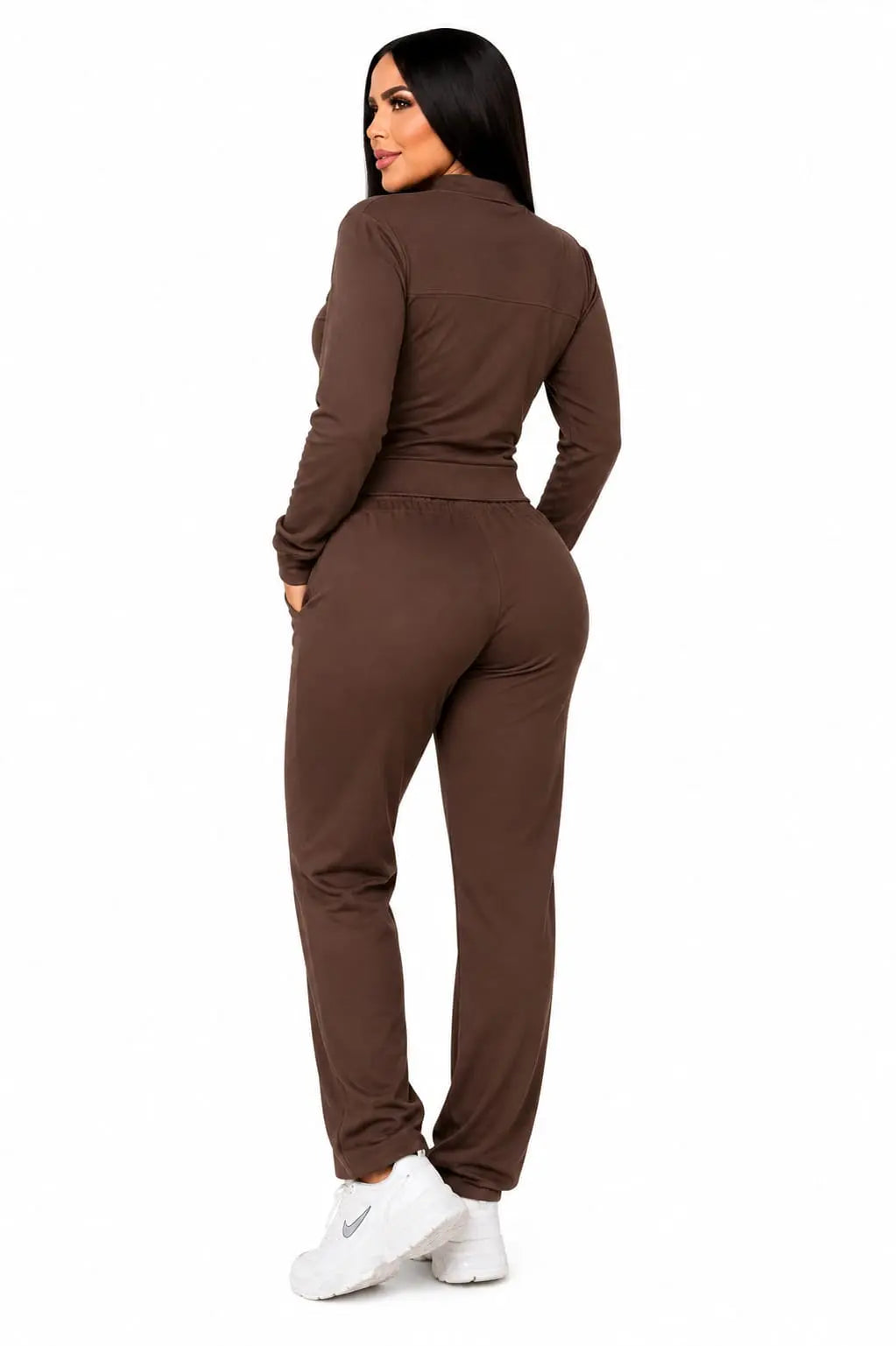 Conjunto Deportivo Dama · Chaqueta con Cierre + Pantalón