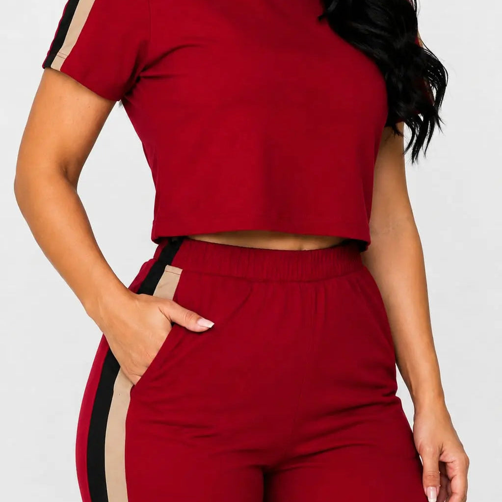 Conjunto Deportivo Dama de Franja Lateral