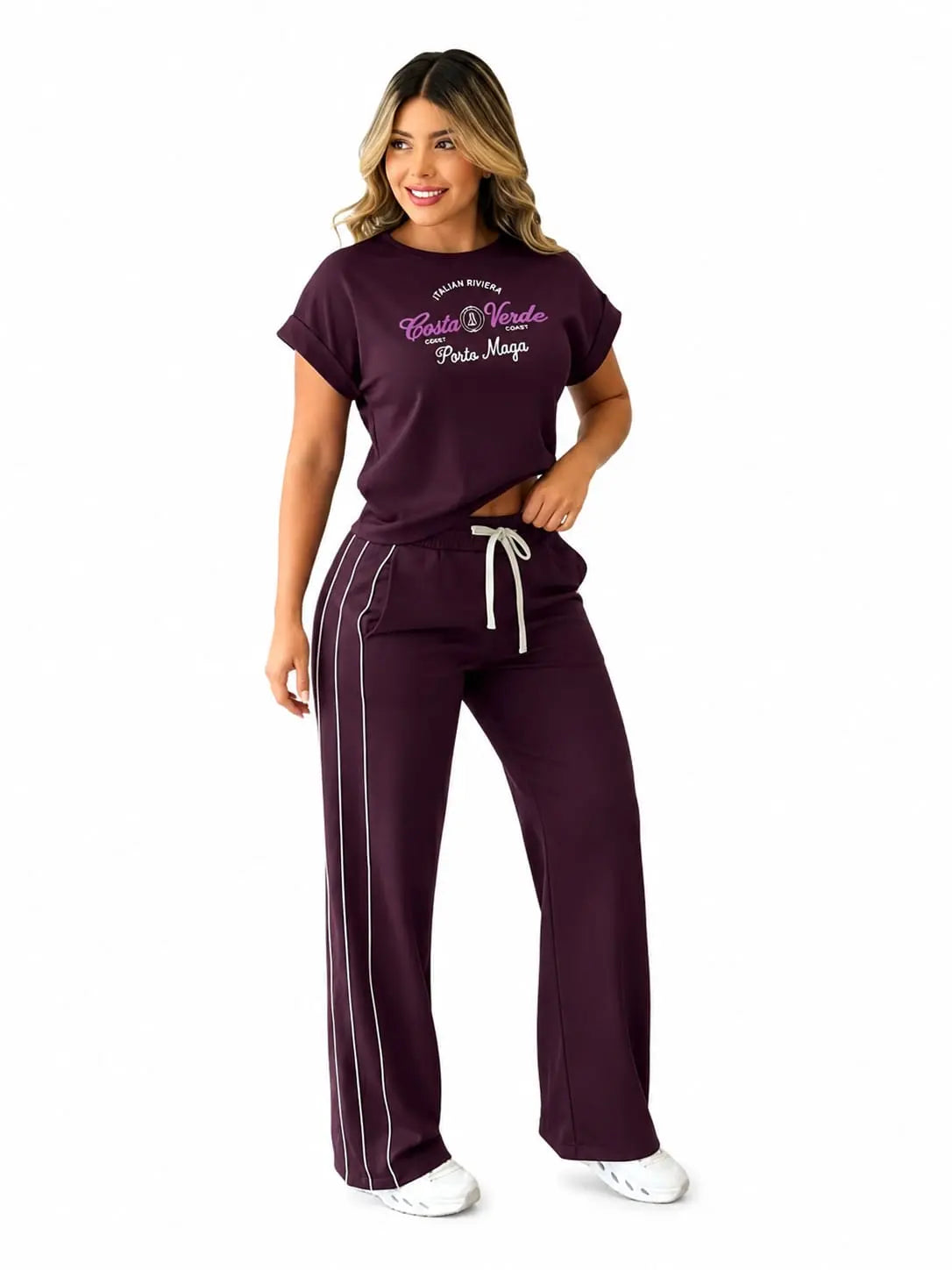 Conjunto Deportivo Dama · Camiseta Estampada