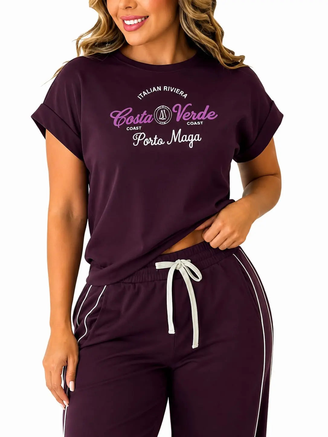 Conjunto Deportivo Dama · Camiseta Estampada