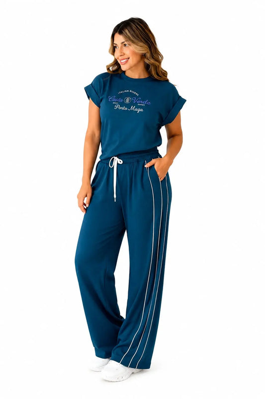 Conjunto Deportivo Dama · Camiseta Estampada