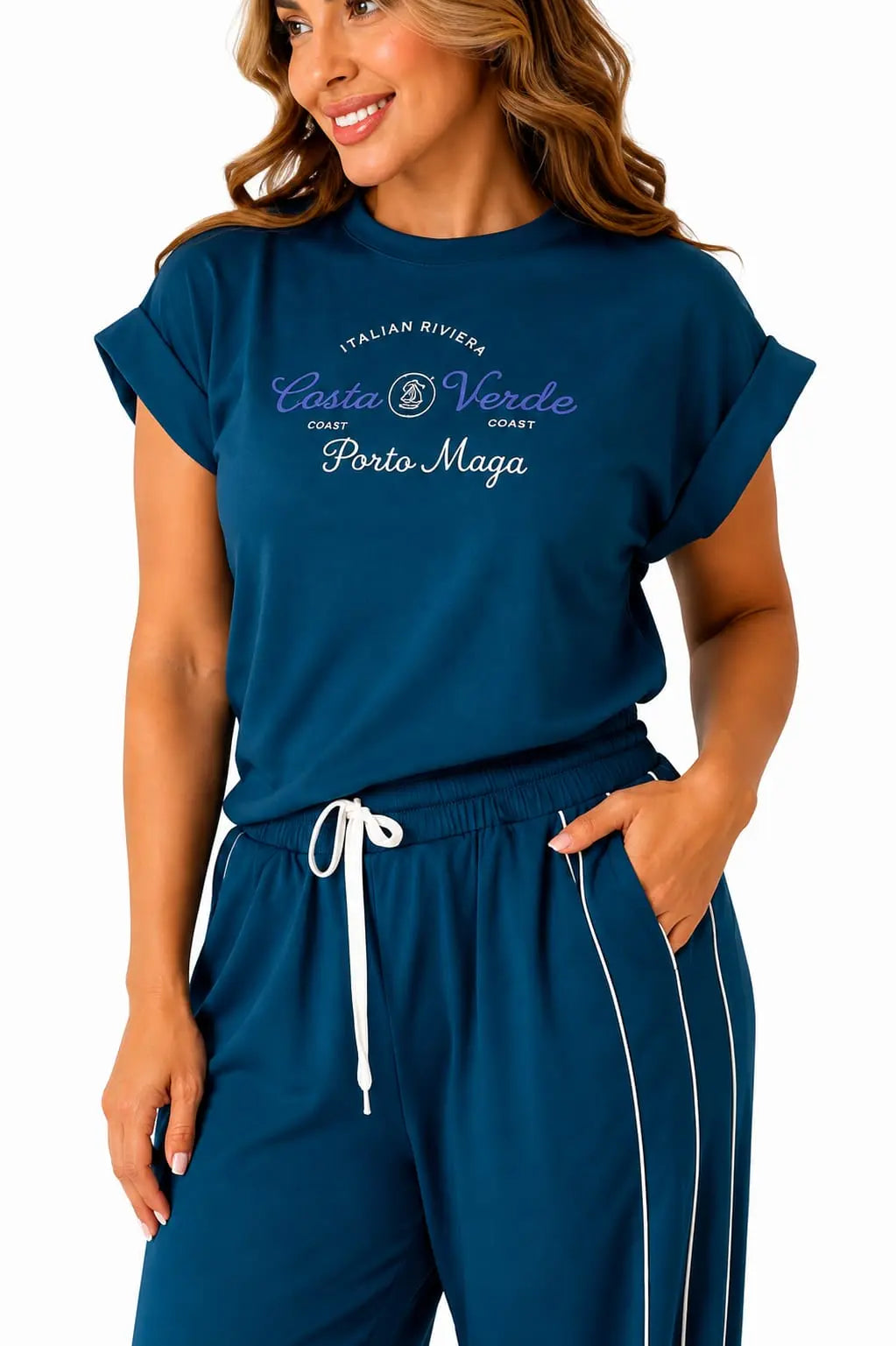 Conjunto Deportivo Dama · Camiseta Estampada