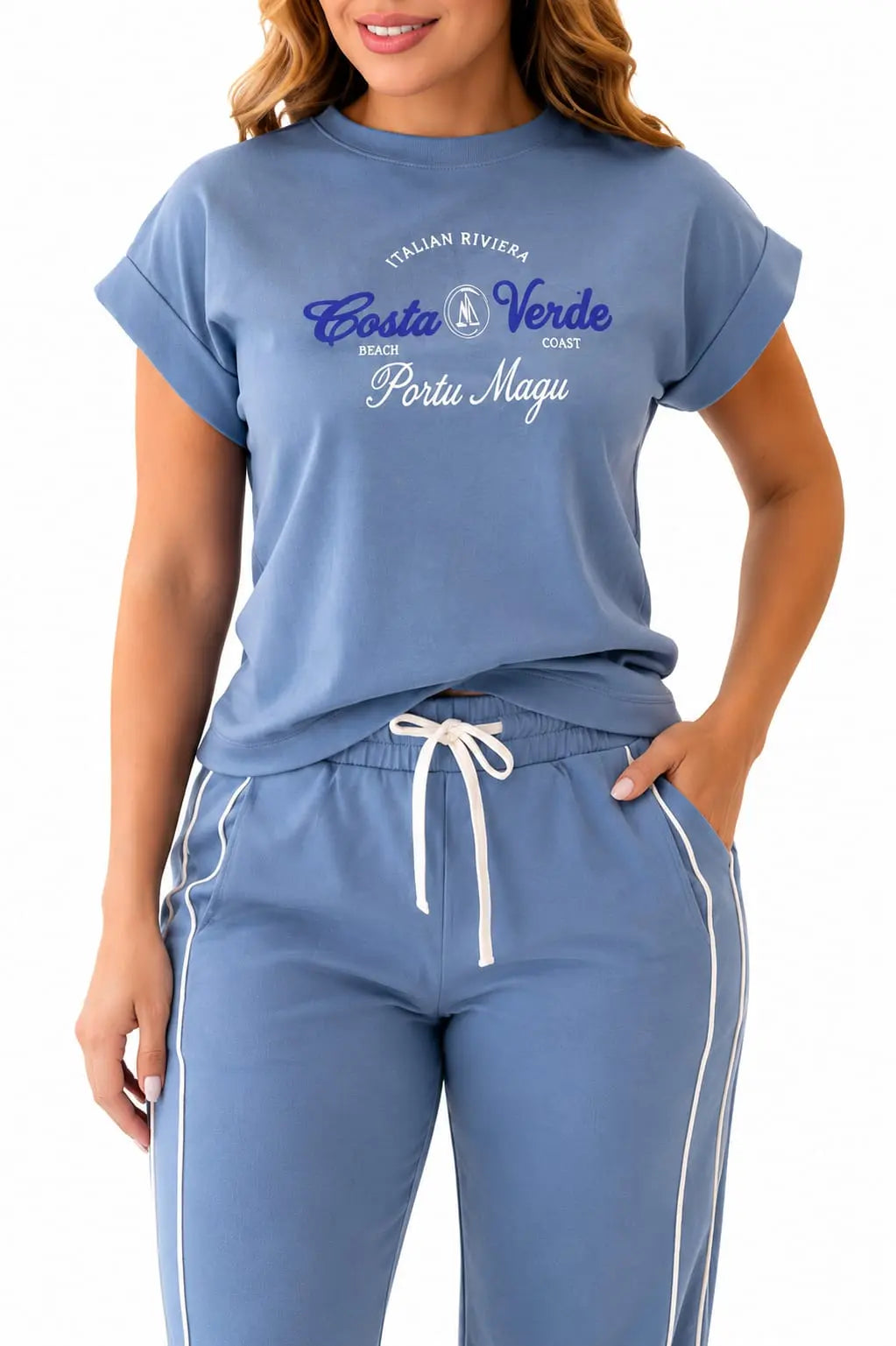 Conjunto Deportivo Dama · Camiseta Estampada