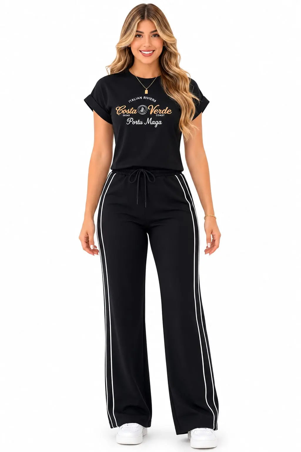 Conjunto Deportivo Dama · Camiseta Estampada