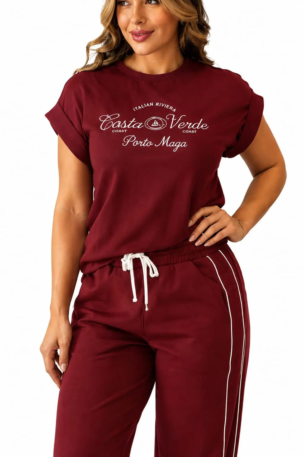 Conjunto Deportivo Dama · Camiseta Estampada