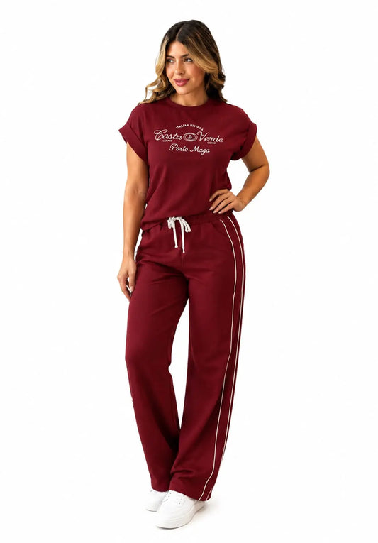 Conjunto Deportivo Dama · Camiseta Estampada