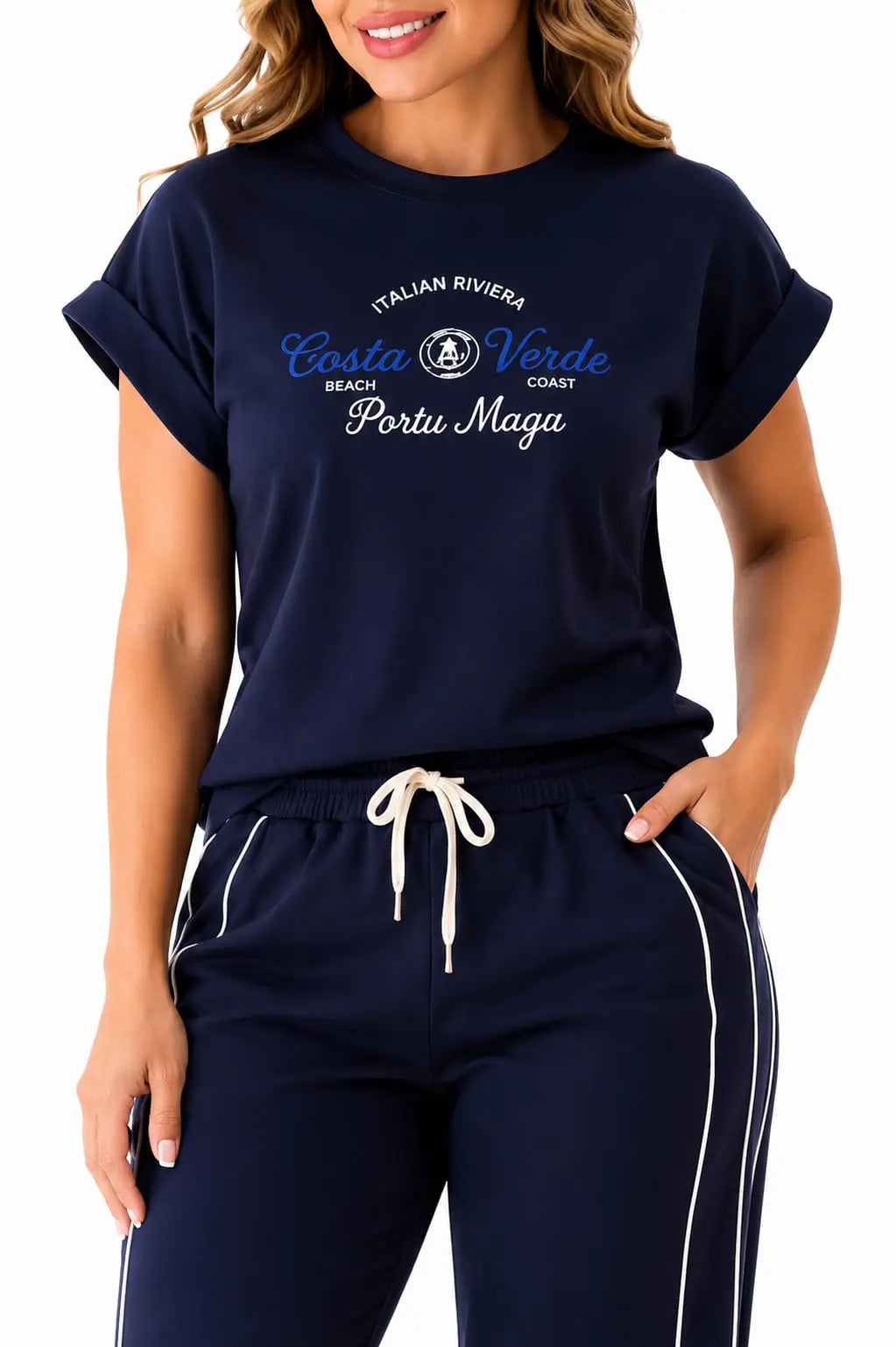 Conjunto Deportivo Dama · Camiseta Estampada